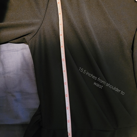 Asos curve sz 14- black max dress w/ sleeves - Picture 9 of 11